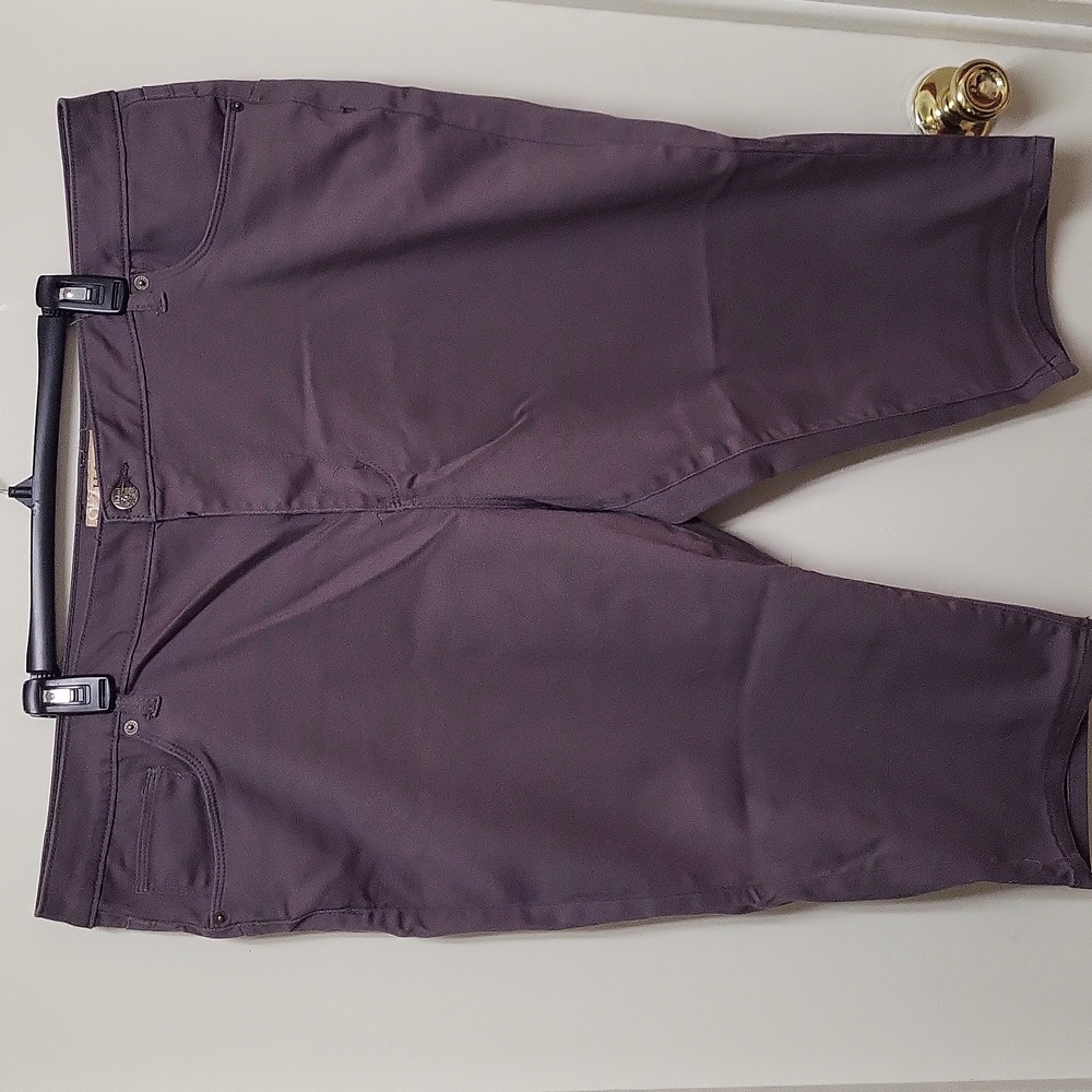 NWOT Hybrid & Company Gray Stretch, Butt Lift Capris